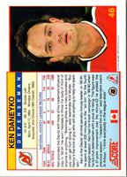 1991 Score Canadian English Ken Daneyko #46