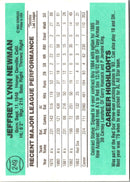 1984 Donruss Jeff Newman