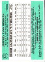 1984 Donruss Jeff Newman #249