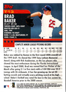 2000 Topps Chrome Traded & Rookies Brad Baker