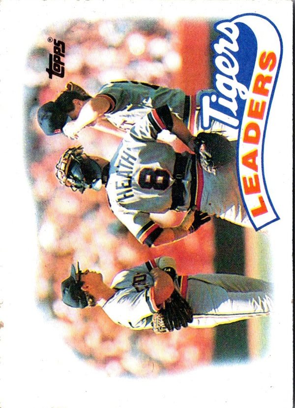 1988 Topps Tigers Team Leaders: Alan Trammell/Kirk Gibson #429