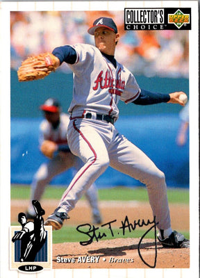 1994 Collector's Choice Steve Avery #44 Silver Signature