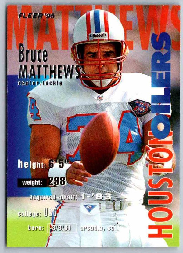 1995 Fleer Bruce Matthews #150