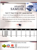 2007 Upper Deck First Edition Asante Samuel