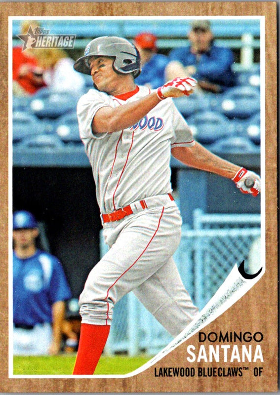 2011 Topps Heritage Minor League Domingo Santana #158