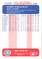 1987 Fleer Limited Edition John Franco #14