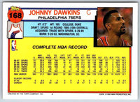 1991 Topps Johnny Dawkins #168