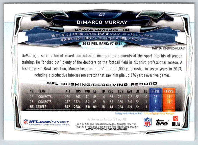 2014 Topps DeMarco Murray