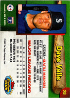 1993 Stadium Club Seattle Mariners Dave Valle #20