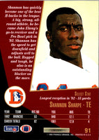 1993 Select Shannon Sharpe #91