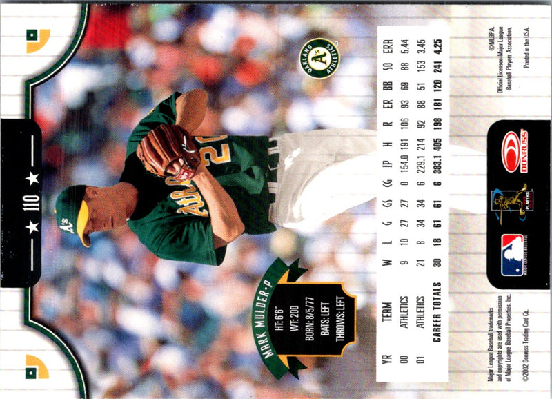 2002 Donruss Mark Mulder