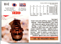 1992 Pro Set Don Griffin #318