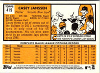 2012 Topps Heritage Casey Janssen #419
