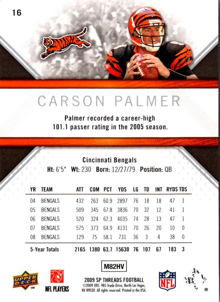 2008 Upper Deck Carson Palmer