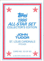1986 Topps Glossy John Tudor #53