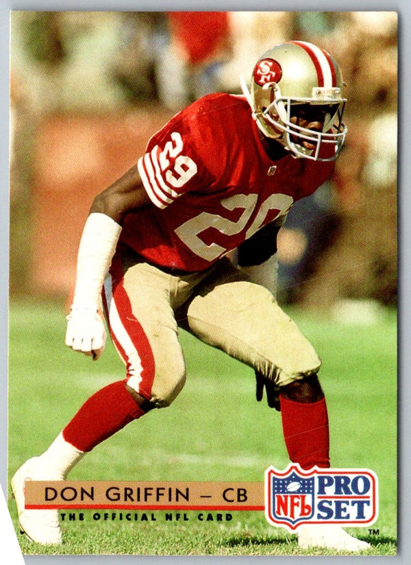 1992 Pro Set Don Griffin #318