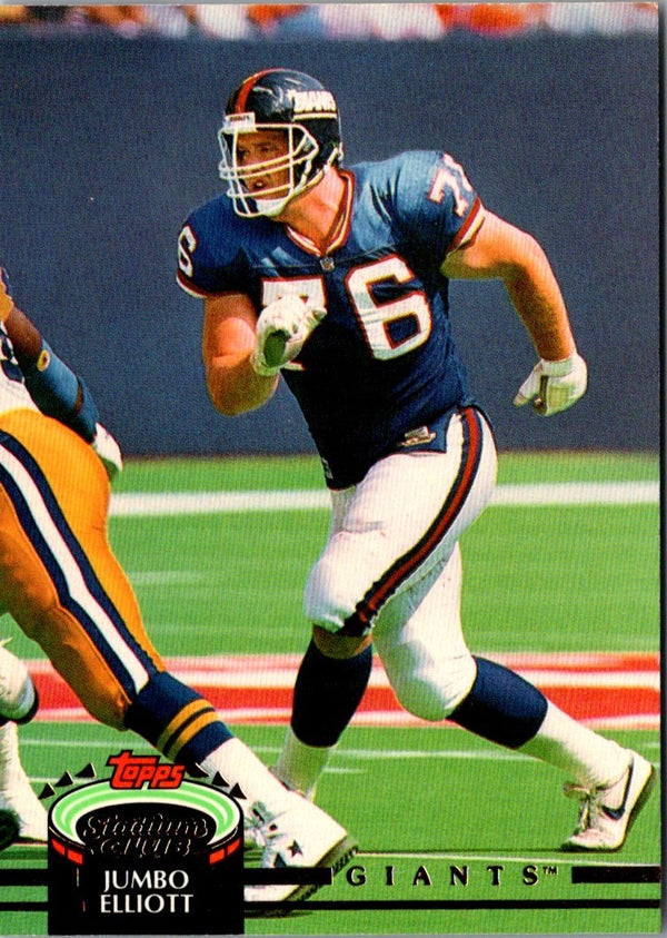 1992 Stadium Club Jumbo Elliott #128