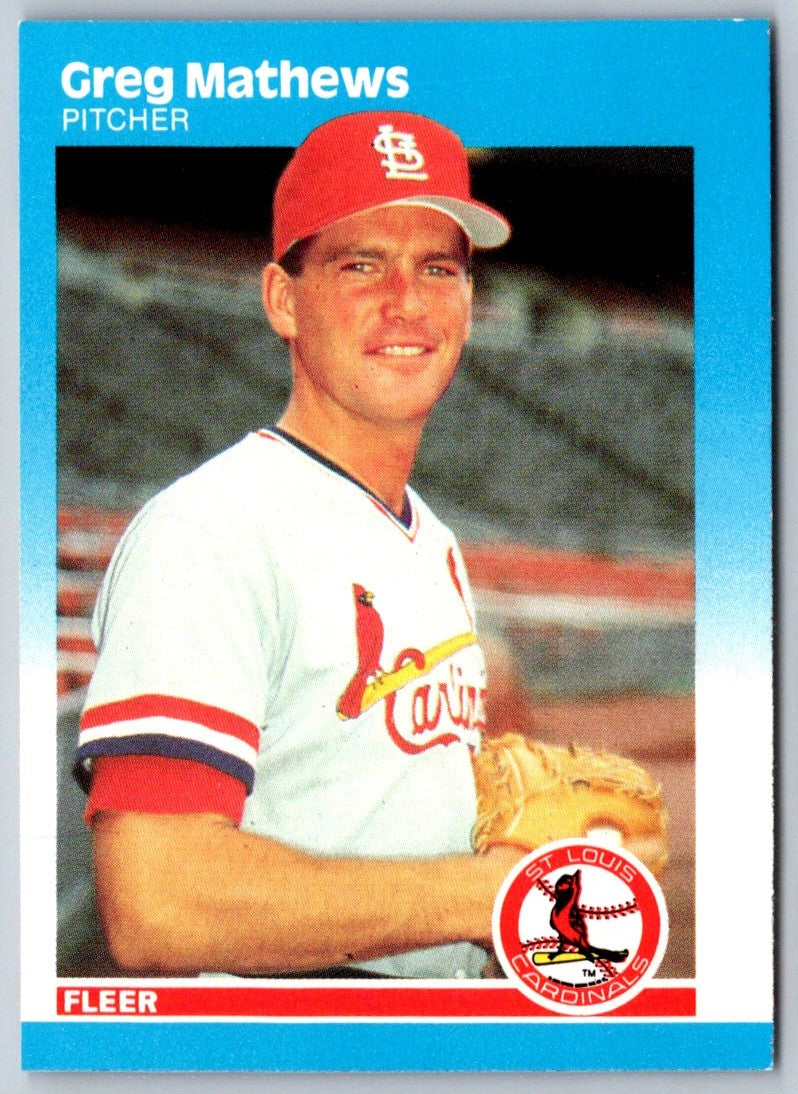 1987 Fleer Greg Mathews