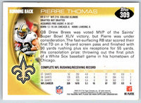 2011 Topps Football Pierre Thomas #309