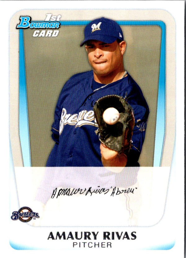 2011 Bowman Prospects Amaury Rivas #BP27