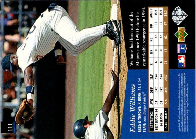 1995 SP Superbafoil Eddie Williams