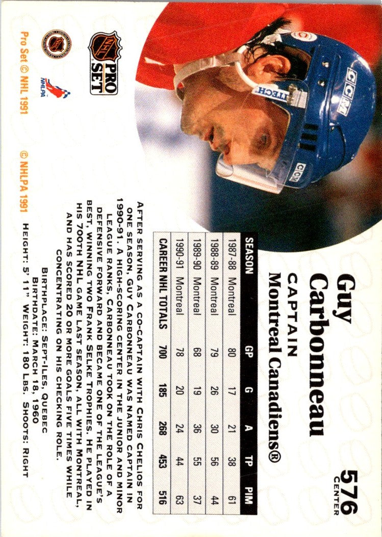 1991 Pro Set Guy Carbonneau