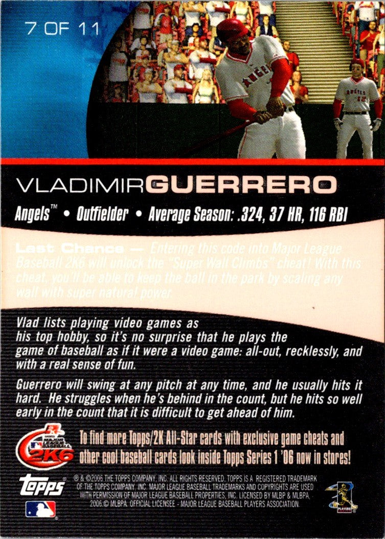 2006 Topps 2K All-Stars Vladimir Guerrero