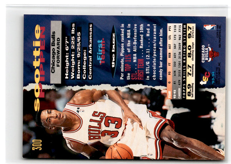 1993 Stadium Club First Day Issue Scottie Pippen