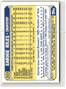 1987 Topps Tiffany Earnie Riles