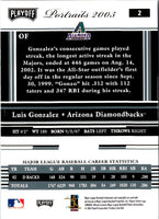 2003 Playoff Portraits Luis Gonzalez #2