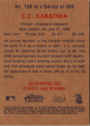 2006 Bowman Heritage CC Sabathia