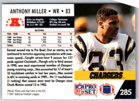 1991 Pro Set Anthony Miller #285