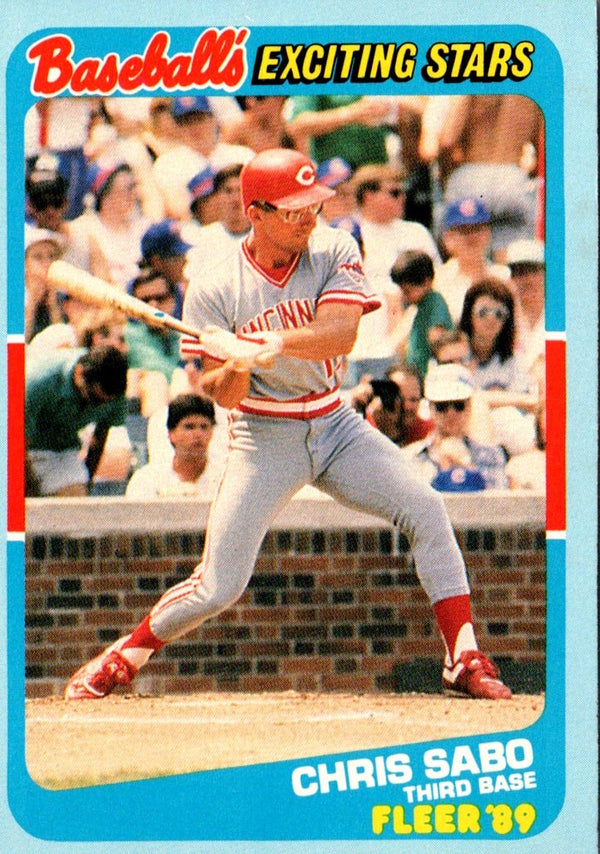 1989 Fleer Exciting Stars Chris Sabo #35