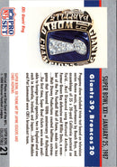 1990 Pro Set Super Bowl Collectibles Super Bowl I