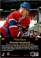 1991 Pro Set Platinum Mike Keane #191