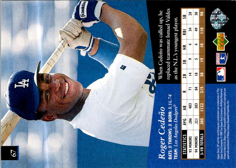 1995 SP Superbafoil Roger Cedeno