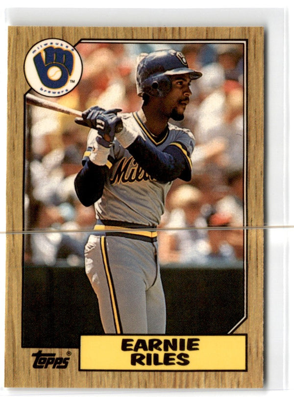 1987 Topps Tiffany Earnie Riles #523