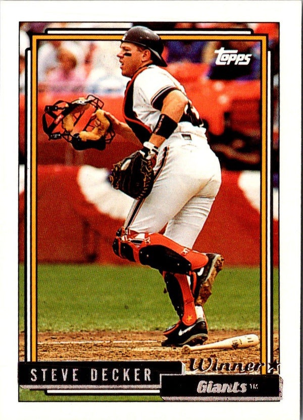 1992 Topps Steve Decker #593