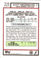 1992 Topps Scott Niedermayer #223
