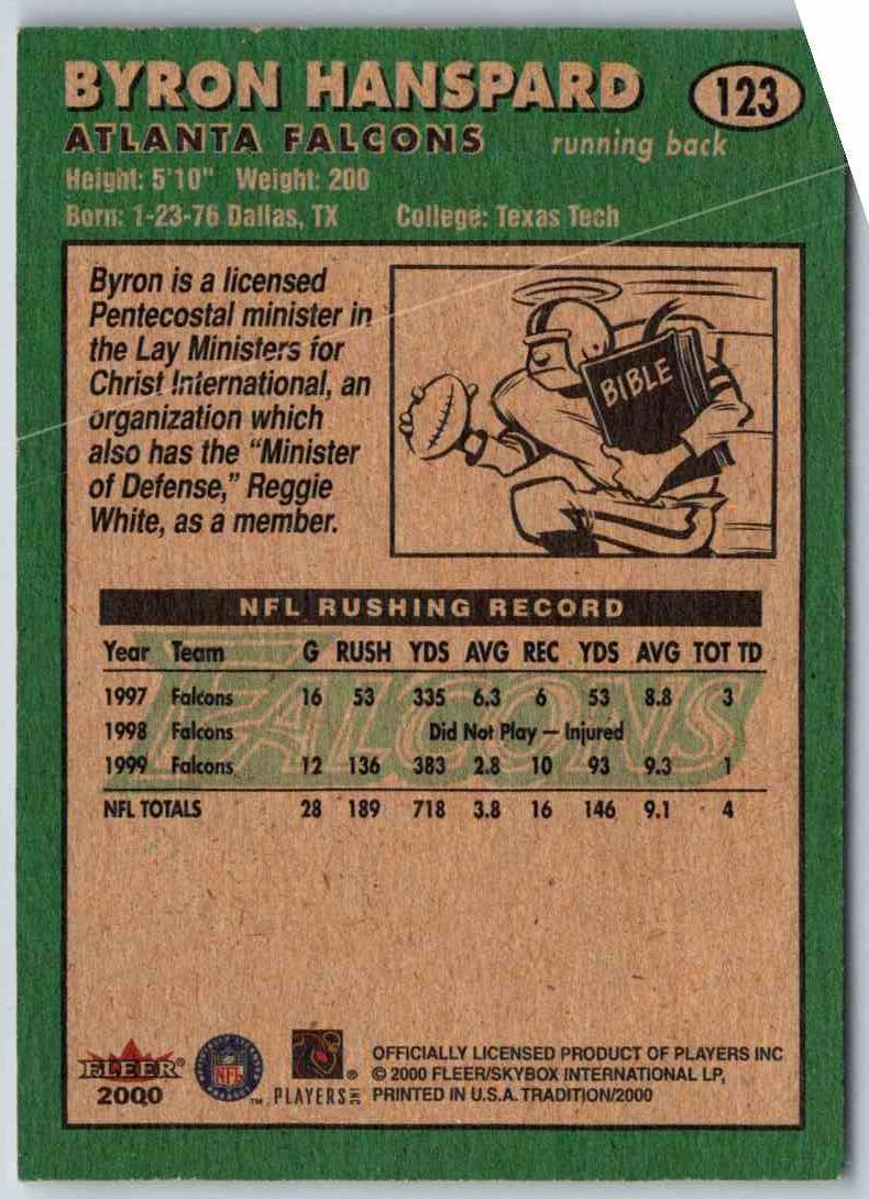 2011 Topps Football Byron Hanspard