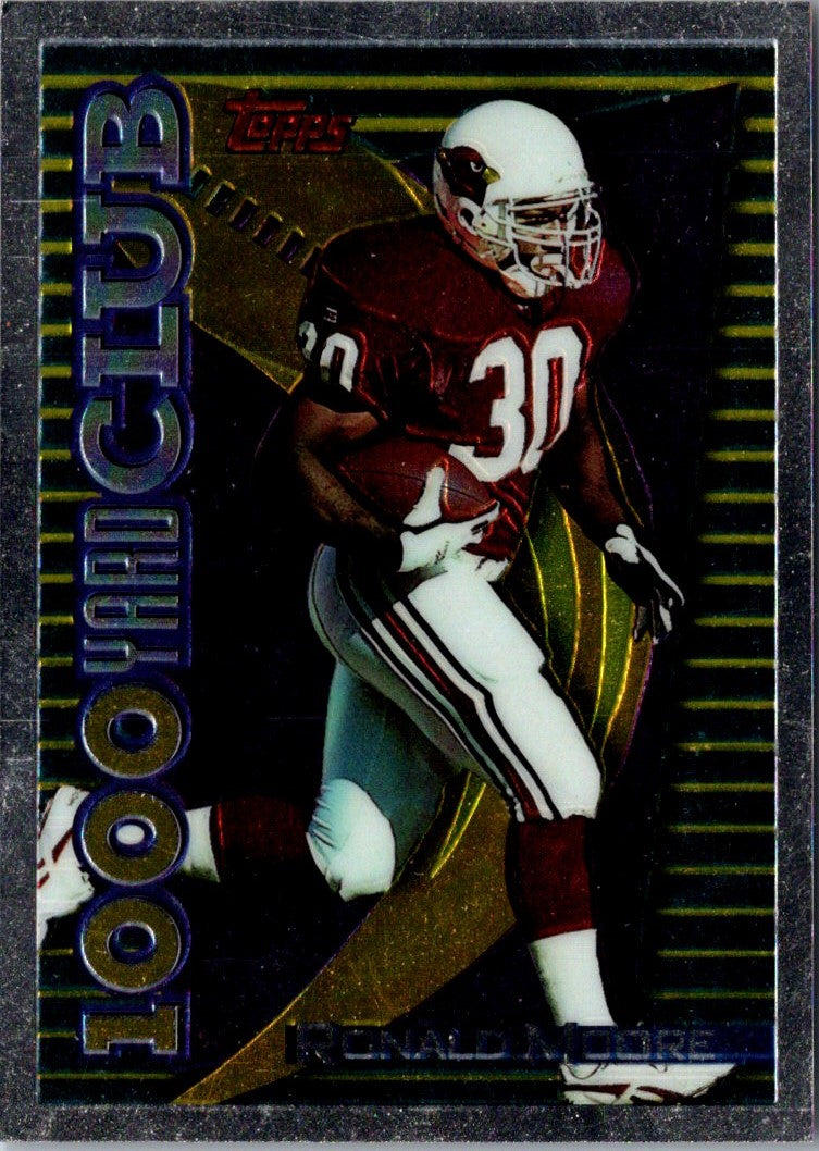 1994 Topps Finest 1000/3000 Yd Club Ronald Moore