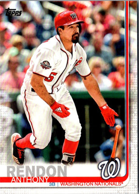 2019 Topps Washington Nationals Anthony Rendon #WN-9