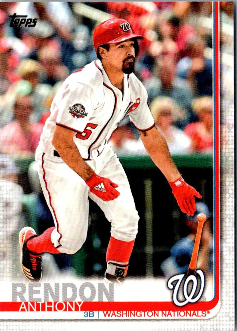 2019 Topps Washington Nationals Anthony Rendon