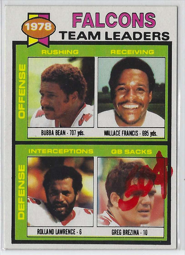 1979 Topps Bubba Bean/Wallace Francis/Rolland Lawrence/Greg Brezina #263 VG