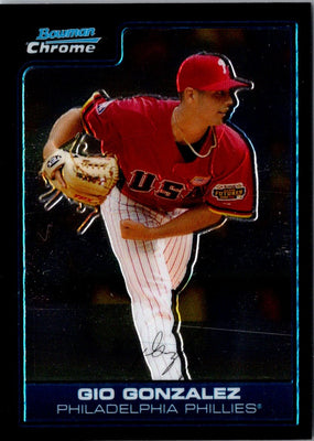 2006 Bowman Chrome Draft Picks & Prospects Futures Game Gio Gonzalez #FG7