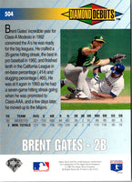 1993 Upper Deck Brent Gates #504
