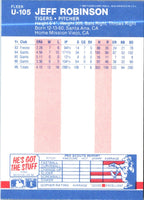1987 Fleer Update Glossy Jeff Robinson #U-105