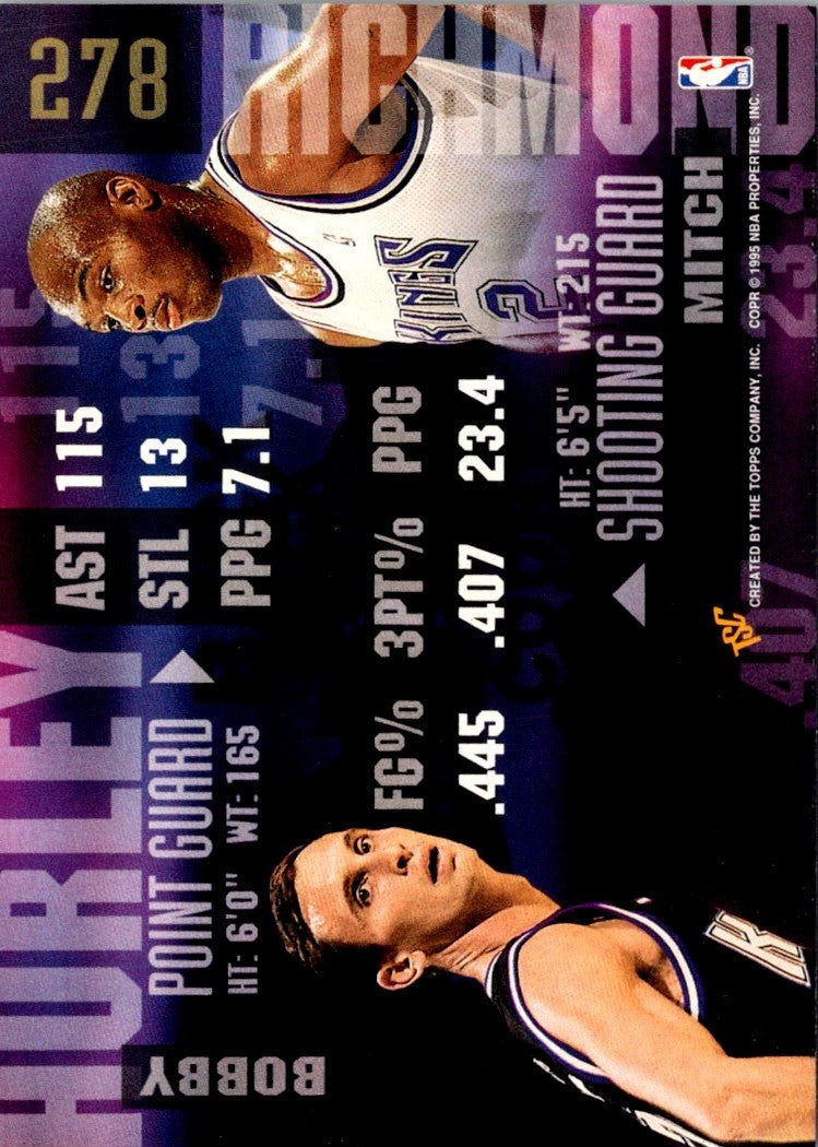 1994 Stadium Club Bobby Hurley/Mitch Richmond