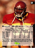 1994 Classic Willie Mcginest #54