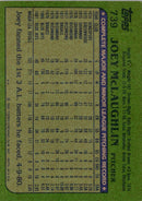 1982 Topps Joey McLaughlin